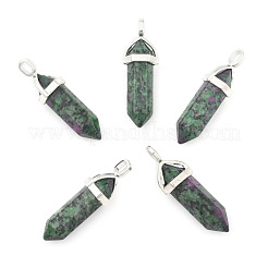 Natural Ruby in Zoisite Double Terminated Pointed Pendants&nbsp;G-F295-04N
