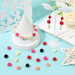 50Pcs 5 Colors Synthetic Coral Carved Beads&nbsp;CORA-SC0001-12