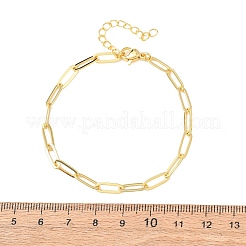Brass Paperclip Chains Bracelets for Women&nbsp;BJEW-C140-24G