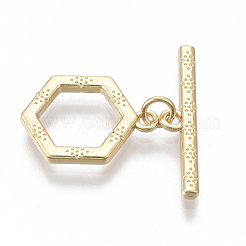 Brass Toggle Clasps&nbsp;KK-S348-465-NF