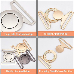 6Sets 3 Colors Zinc Alloy Side Release Buckles&nbsp;FIND-BC0002-43