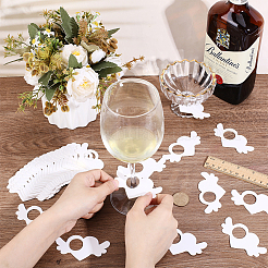 200Pcs Cardboard Wine Glass Charms&nbsp;FIND-GA0007-50