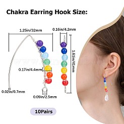 10Pairs Chakra Jewelry&nbsp;EJEW-CN0001-01