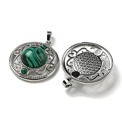 Synthetic Malachite Pendants&nbsp;G-Q158-03M
