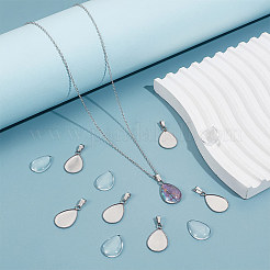 DIY Blank Teardrop Pendant Making Kit&nbsp;DIY-UN0005-52