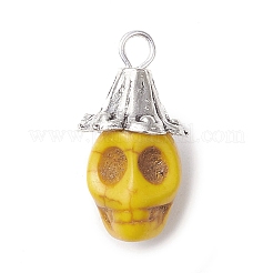 Dyed Synthetic Turquoise Pendants&nbsp;PALLOY-TA00117