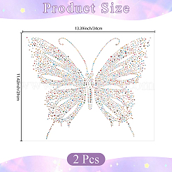 2Pcs Resin Hotfix Rhinestone&nbsp;DIY-CP0013-89B