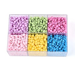 650-700G 6 Colors Opaque Acrylic Beads&nbsp;OACR-T029-82M
