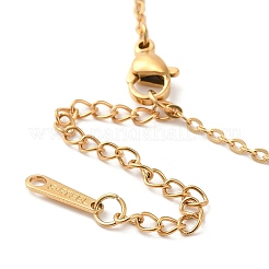 304 Stainless Steel Pendant Necklaces with Cable Chains&nbsp;LS-NJEW-P283-02G