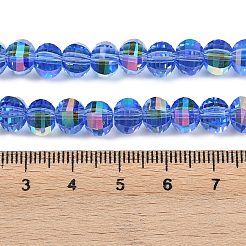 Electroplate Transparent Glass Beads Strands&nbsp;EGLA-B011-08A-AB08