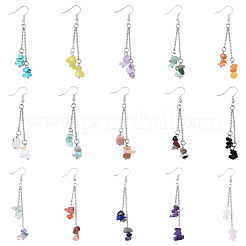 5Pair Brass Dangle Earring&nbsp;EJEW-YW00001-01