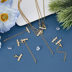 4 Sets Brass Micro Pave Cubic Zirconia Chain Extender&nbsp;KK-HY0003-15