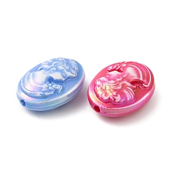 UV Plating Opaque Iridescent Acrylic Beads&nbsp;MACR-K351-03