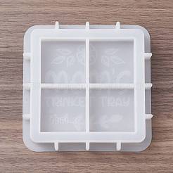 Square Mother's Day Word MOM DIY Tray Silicone Molds&nbsp;DIY-G112-02C