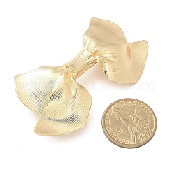 Texture Alloy Hair Barrettes&nbsp;AJEW-M043-01G-01