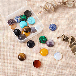 24Pcs 12 Style Natural & Synthetic Gemstone Cabochons&nbsp;G-FW0001-05