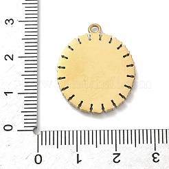 304 Stainless Steel & Rhinestone Pendants&nbsp;STAS-G371-09H-02G