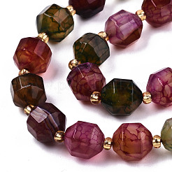 Natural Agate Beads Strands&nbsp;G-T131-82B-06