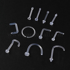 Acrylic L-Shaped Nose Ring&nbsp;AJEW-YW0001-06A
