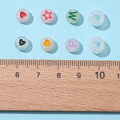 6 Style Luminous Acrylic & Transparent Plastic Beads&nbsp;MACR-FS0001-24
