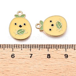 Rack Plating Alloy Enamel Pendants&nbsp;ENAM-T020-13-RS