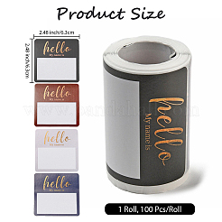 1 Roll Rectnale Stickers Roll&nbsp;DIY-DJ0002-14