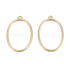 Alloy Open Back Bezel Pendants&nbsp;X-PALLOY-T085-08LG