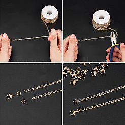 DIY Chain Necklace Bracelet Making Kits&nbsp;DIY-SC0019-60