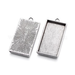 Alloy Pendant Cabochon Settings&nbsp;PALLOY-A13370-TAS-NR