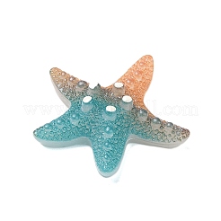 Gradient Color Opaque Resin Decoden Cabochons&nbsp;CRES-P036-01B-01