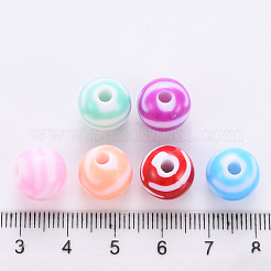 Opaque Striped Acrylic Beads&nbsp;MACR-S373-27A