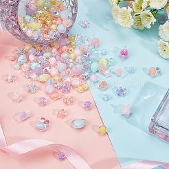 210Pcs 15 Style Transparent Acrylic Beads&nbsp;TACR-CA0001-06