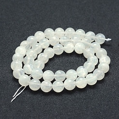 Natural Rainbow Moonstone Beads Strands&nbsp;G-P342-02A-8mm-AA