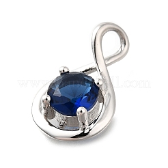 925 Sterling Silver Pave Cubic Zirconia Pendants&nbsp;STER-V001-03P-09