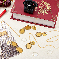 DIY Oval & Heart Alloy Graduation Cap Fringe Pendant Decoration Making Kits&nbsp;HJEW-DC00043