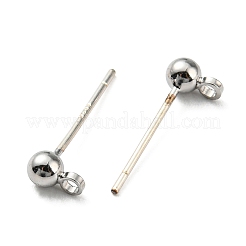 Brass Stud Earring Findings&nbsp;FIND-R144-13A-P