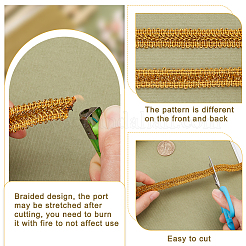 Polyester Centipede Lace Ribbon&nbsp;OCOR-WH0088-43A-02