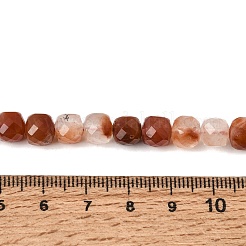 Natural Red Rabbit Hair Rutilated Quartz Beads Strands&nbsp;GG-CBA4808-B02-04