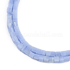Dyed Synthetic White Jade Imitation Blue Lace Agate Beads Strands&nbsp;G-B129-A02-01