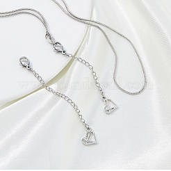 2Pcs 2 Styles 304 Stainless Steel Chain Extender&nbsp;STAS-FH0002-31P