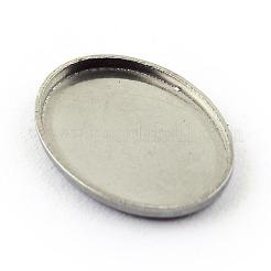 Tarnish Resistant 304 Stainless Steel Plain Edge Bezel Cups&nbsp;STAS-Q194-11