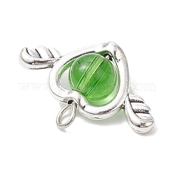 Alloy Glass Pendants&nbsp;PALLOY-JF04124-01