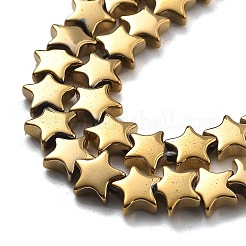 Electroplated Synthetic Non-magnetic Hematite Beads Strands&nbsp;G-B132-D01-01A