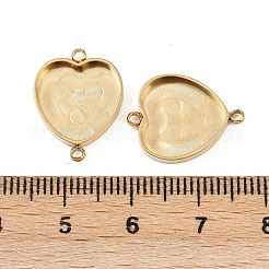 304 Stainless Steel Cabochon Connector Settings&nbsp;STAS-A194-06A-G