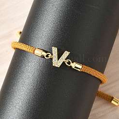 Adjustable Nylon Cord Bracelets&nbsp;LS-BJEW-C096-01G-22