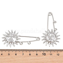 Sun 304 Stainless Steel Safety Pins Brooch Findings&nbsp;SA-CBA098D-13B-P