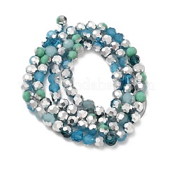 Electroplate Glass Beads Strands&nbsp;EGLA-P048-B02