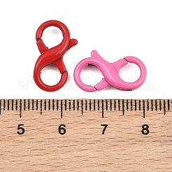 Spray Painted Alloy Lobster Claw Clasps&nbsp;AL-CBAA02B-02