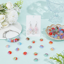 70Pcs 7 Colors Triple Color Resin European Beads&nbsp;RESI-PA0001-56
