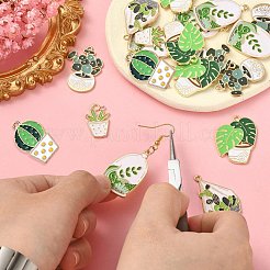30Pcs 6 Styles Alloy Enamel Pendants&nbsp;ENAM-CJ0004-91